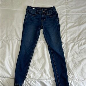 American Eagle Outfitters Women's Dark Blue Jeans